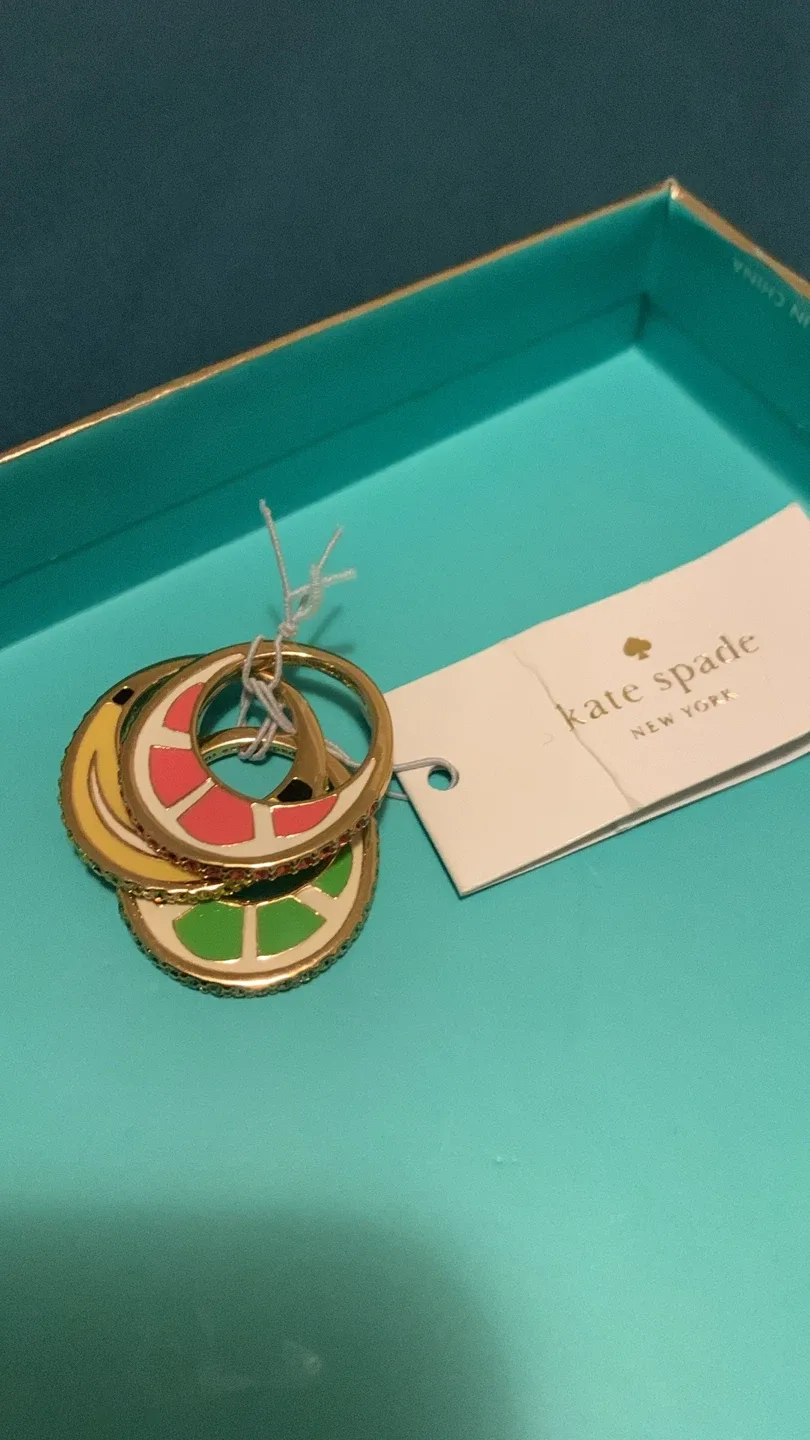 Kate Spade Stackable Rings Set - New with Tags! image indicator(3)
