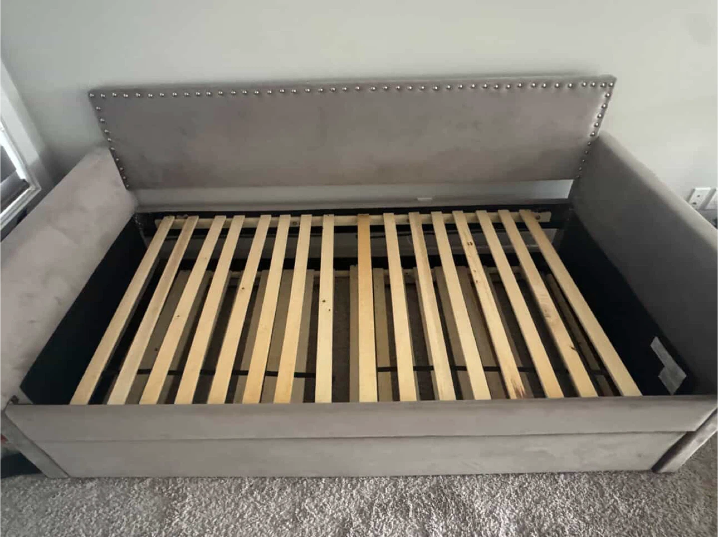 Grey daybed with mattress - photo 3