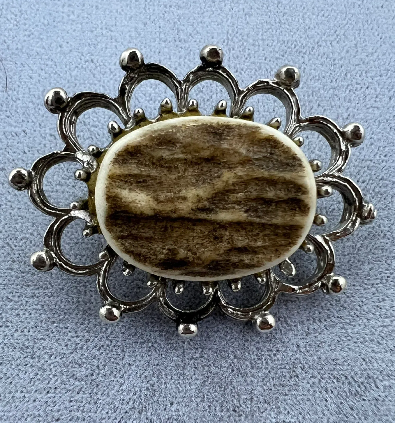Vintage Silver Tone Brooch