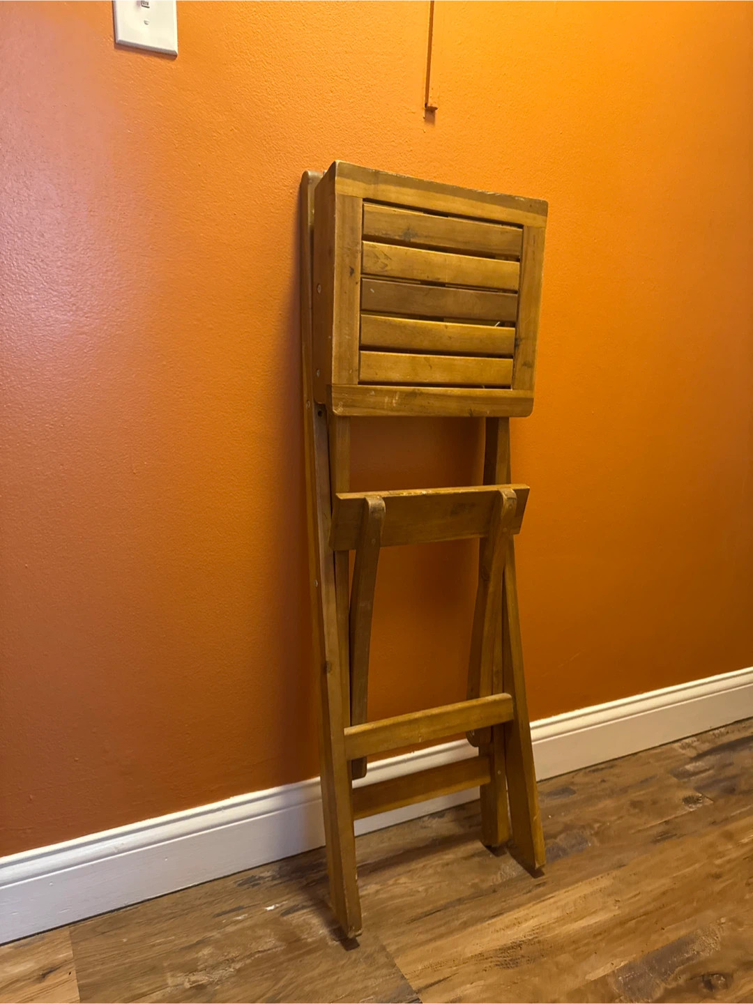 Folding Wooden Bar Stool - photo 5