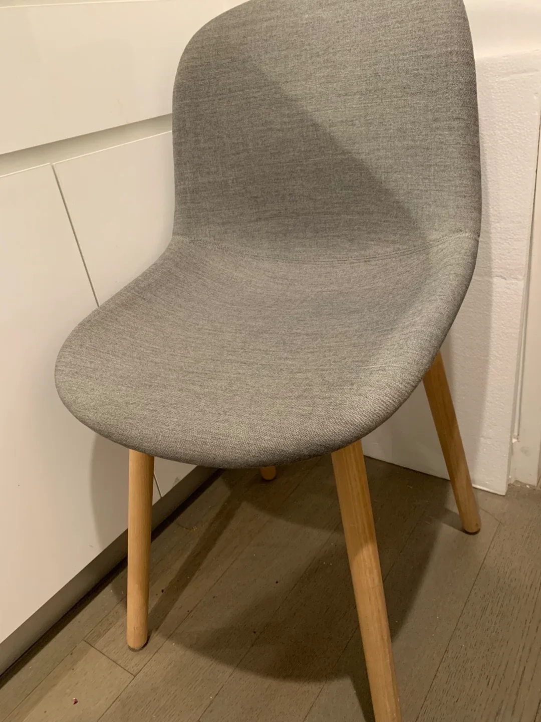 Gray Upholstered Dining Chair ($70 for 1 chair)