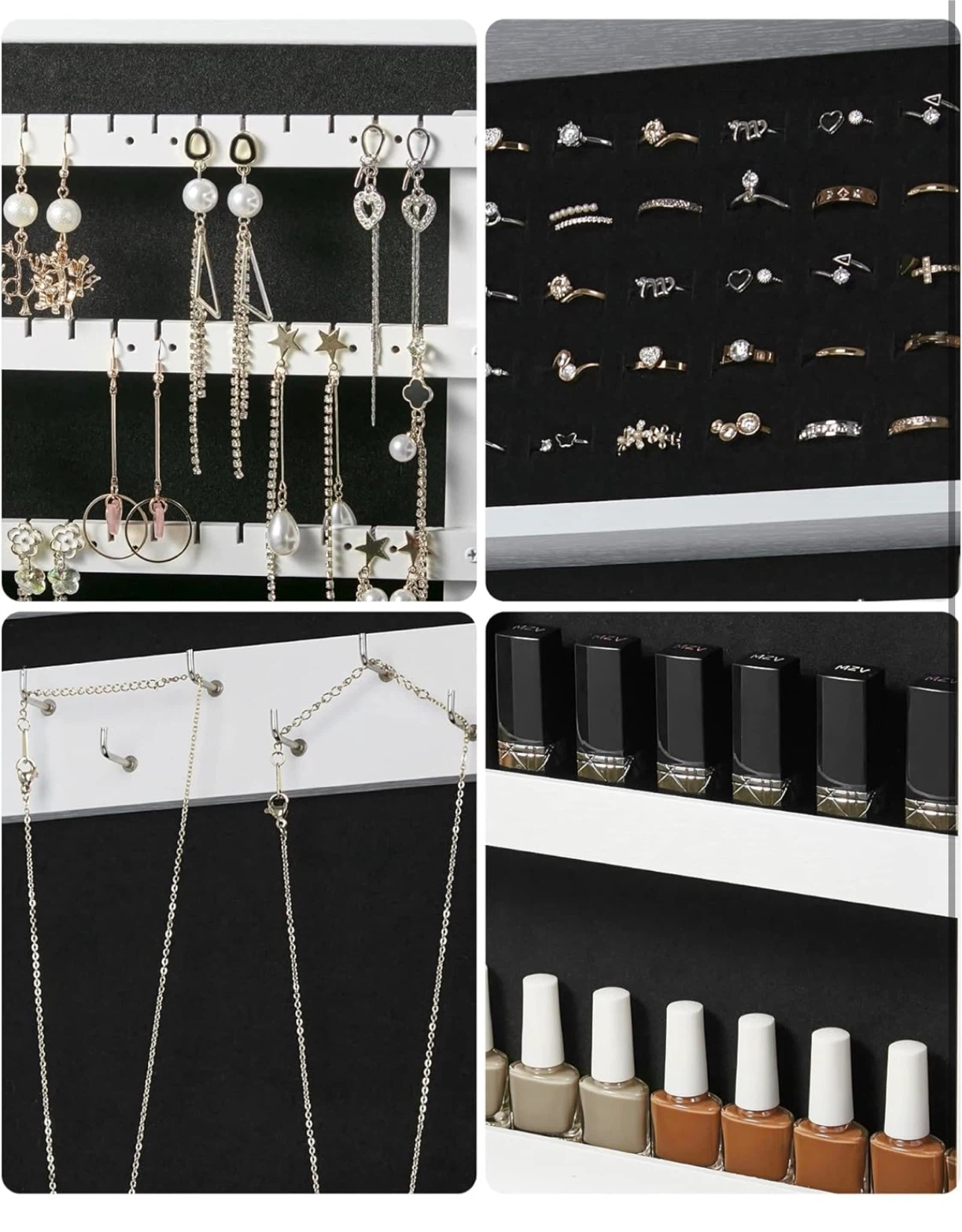 SONGMICS Lockable Jewelry Cabinet with Mirror (BRAND NEW IN BOX) - photo 5
