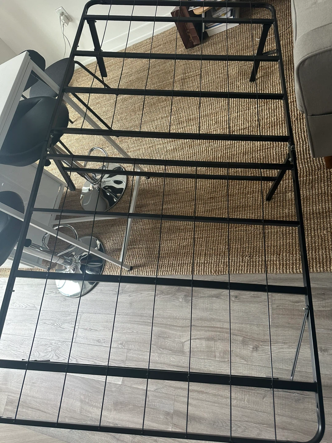 Twin Folding Bed Frame - Black - photo 3