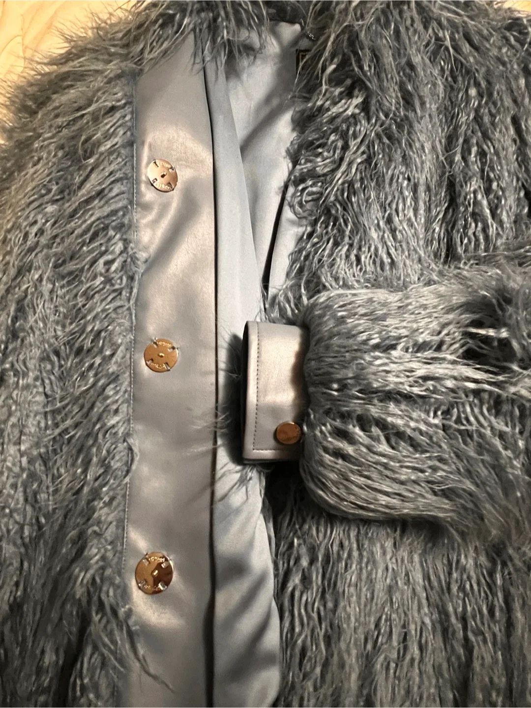 Guess Faux Fur Coat, Size L image indicator(3)