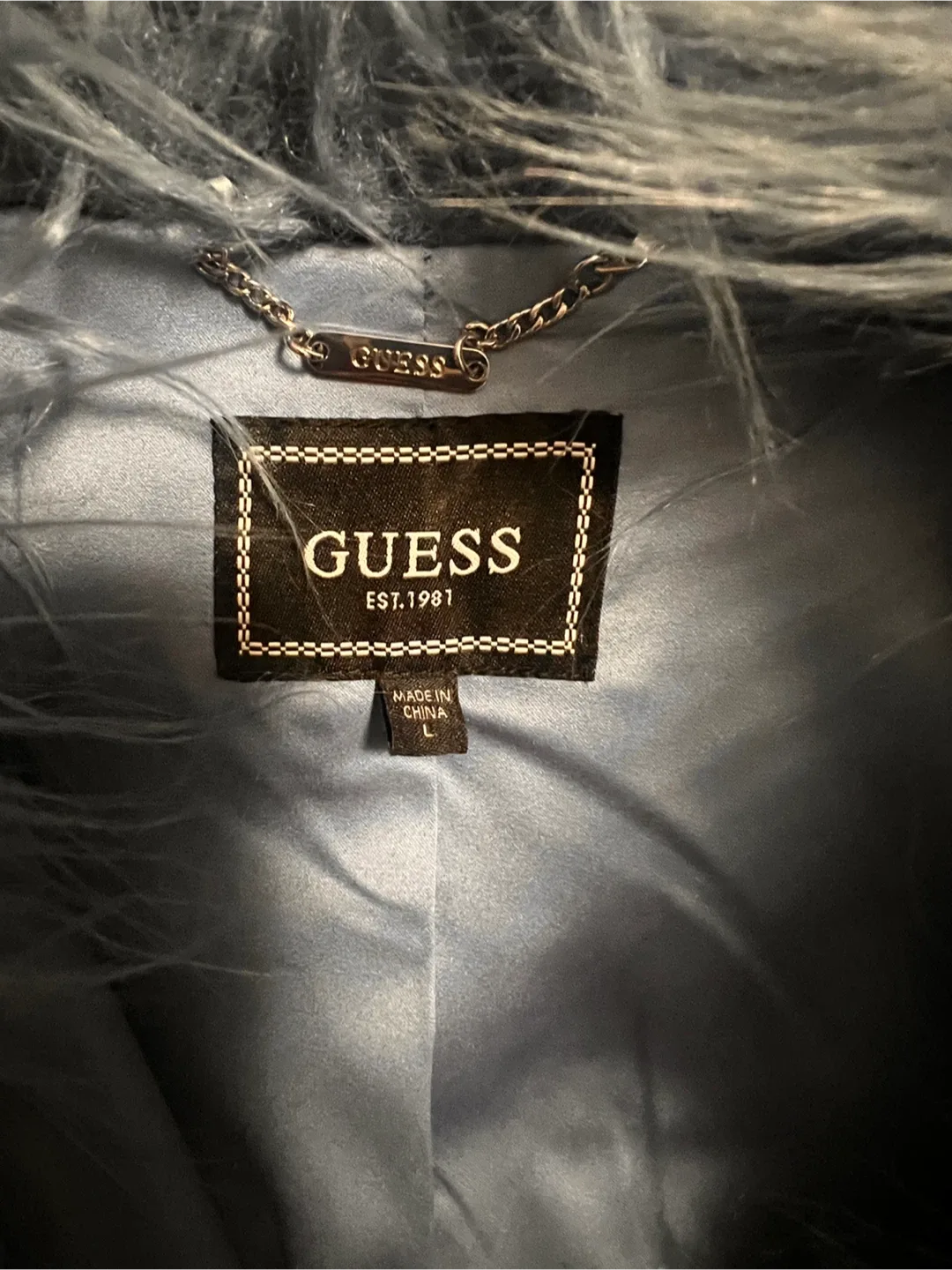 Guess Faux Fur Coat, Size L image indicator(2)