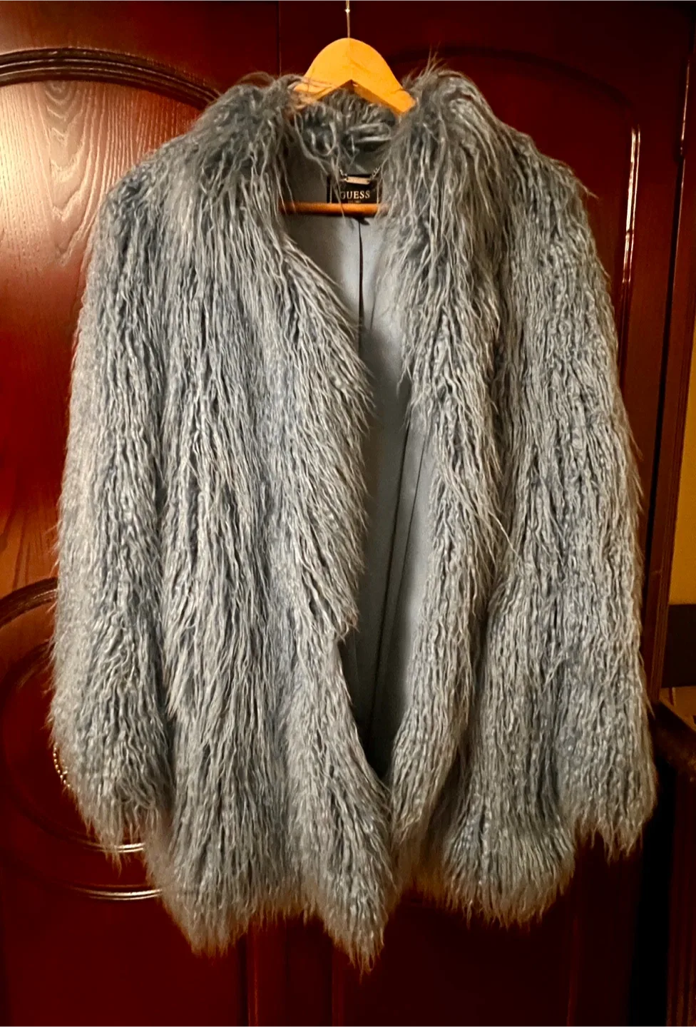 Guess Faux Fur Coat, Size L image indicator(5)