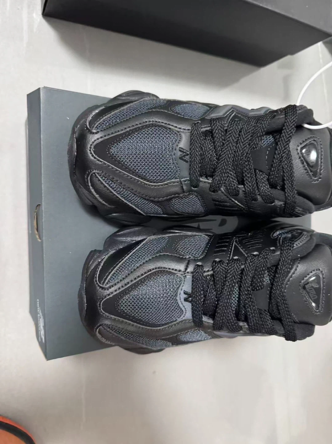 New Balance 9060 All Black Sneakers - photo 3