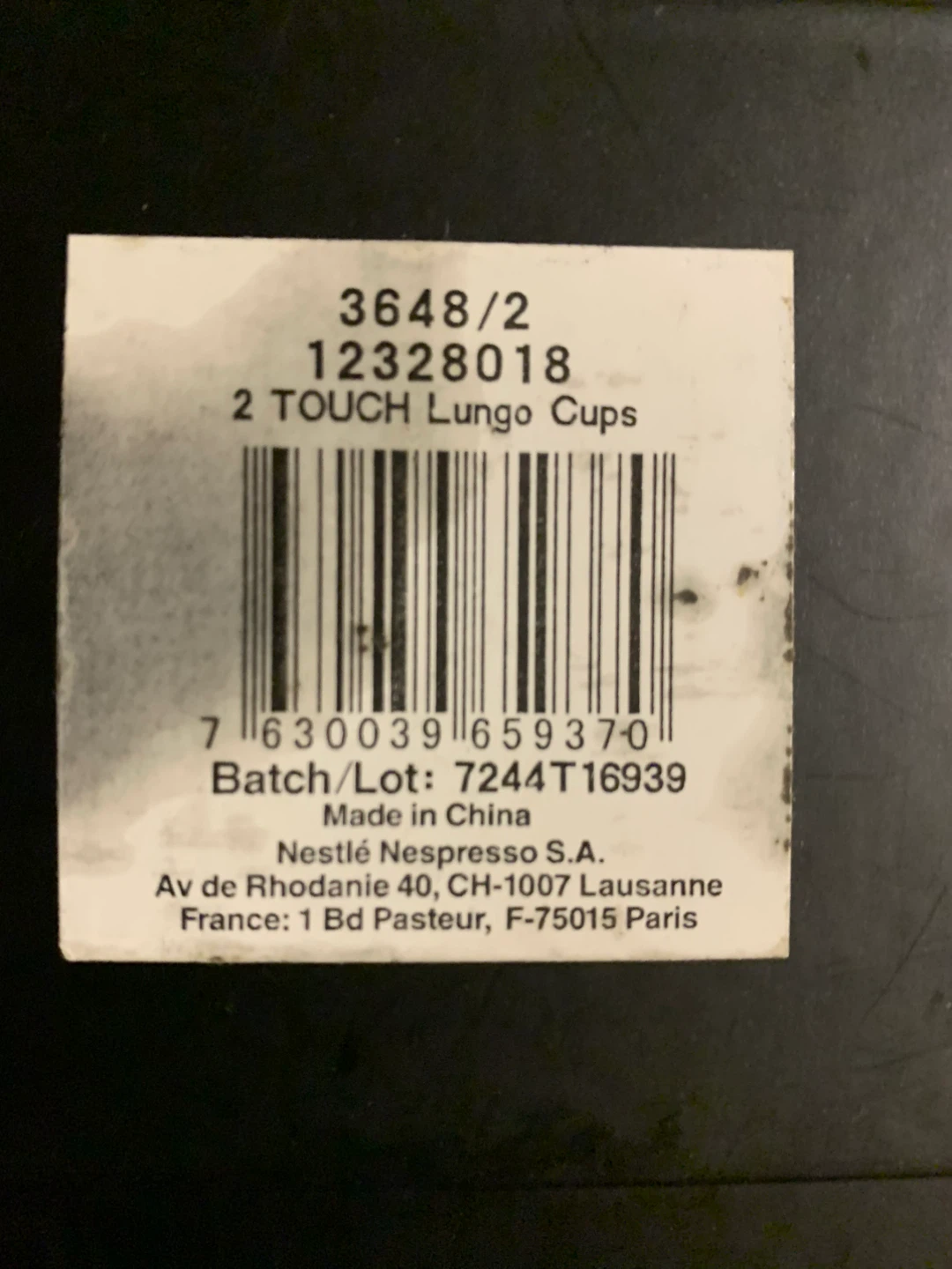 Nespresso Touch Lungo Cups (Set of 2) - photo 2