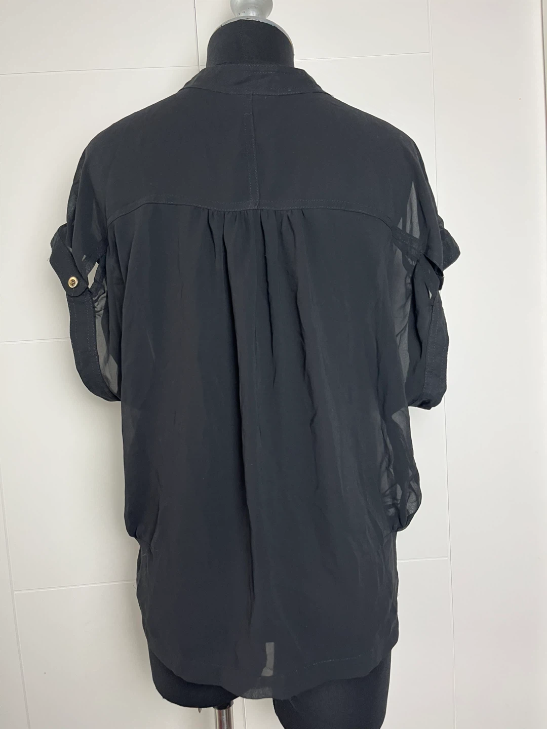 Topshop Black Blouse - Size US 4 - photo 2