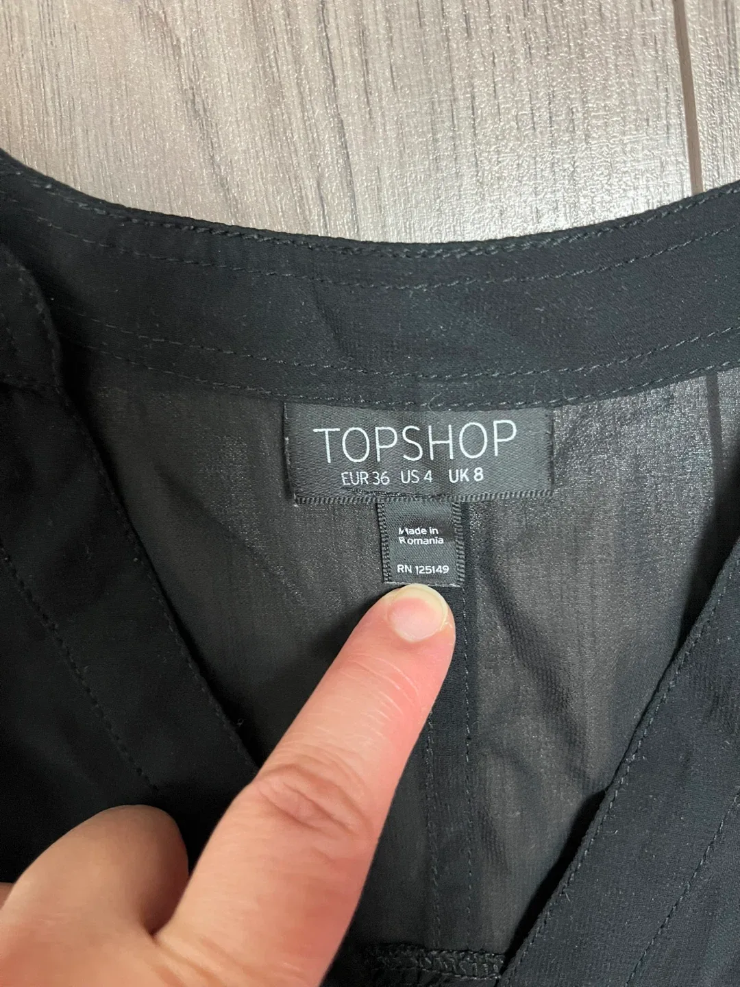 Topshop Black Blouse - Size US 4 image indicator(4)