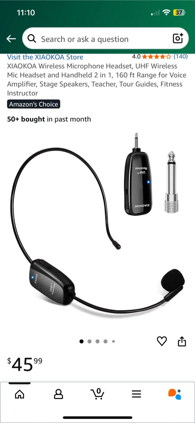 NEW! XIAOKOA Wireless Microphone Headset