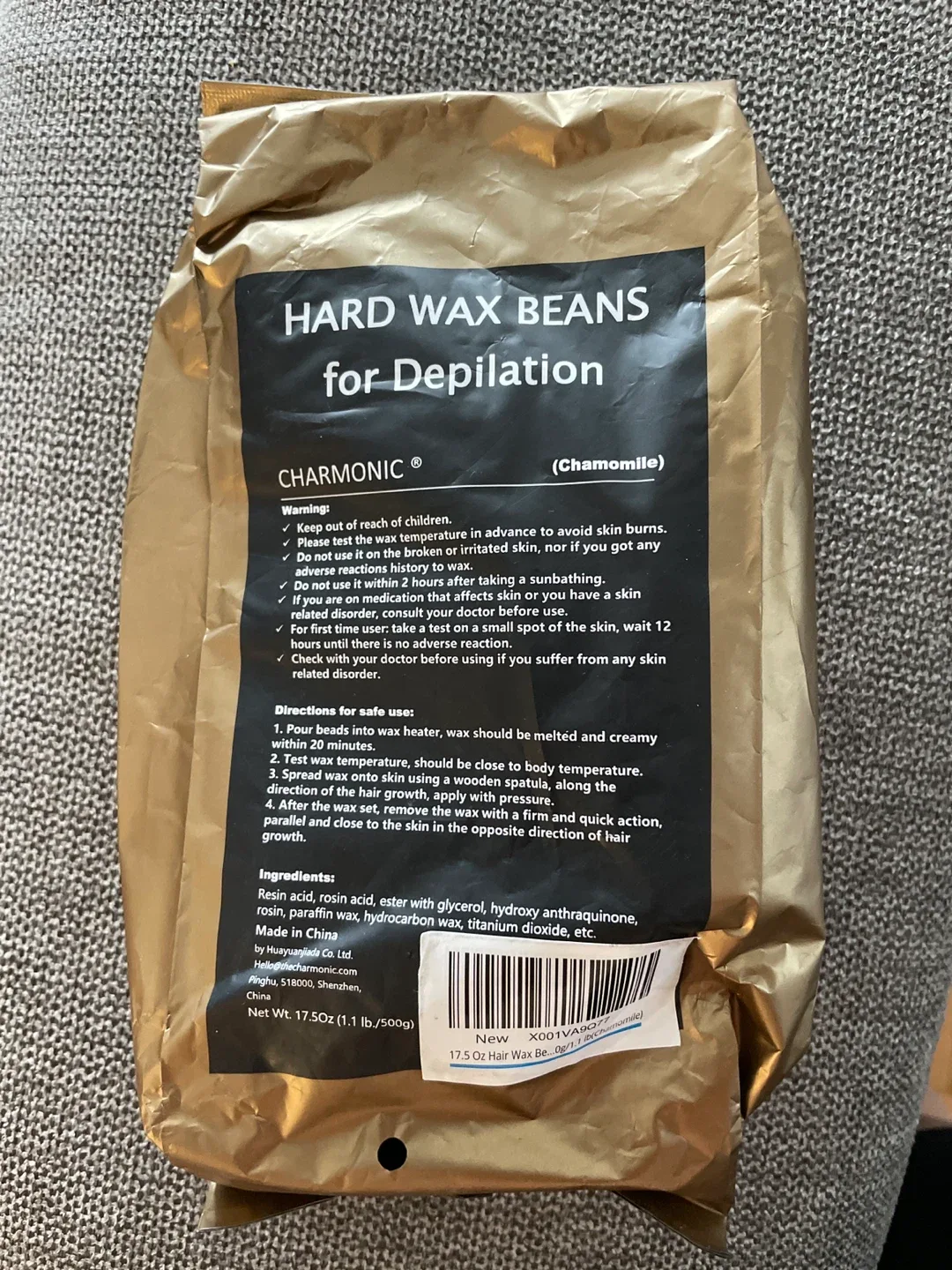 New Charmonic Hard Wax Beans for Depilation