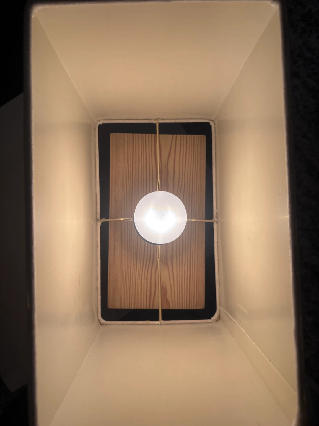 Modern Table Lamp with Wood Base - photo 2