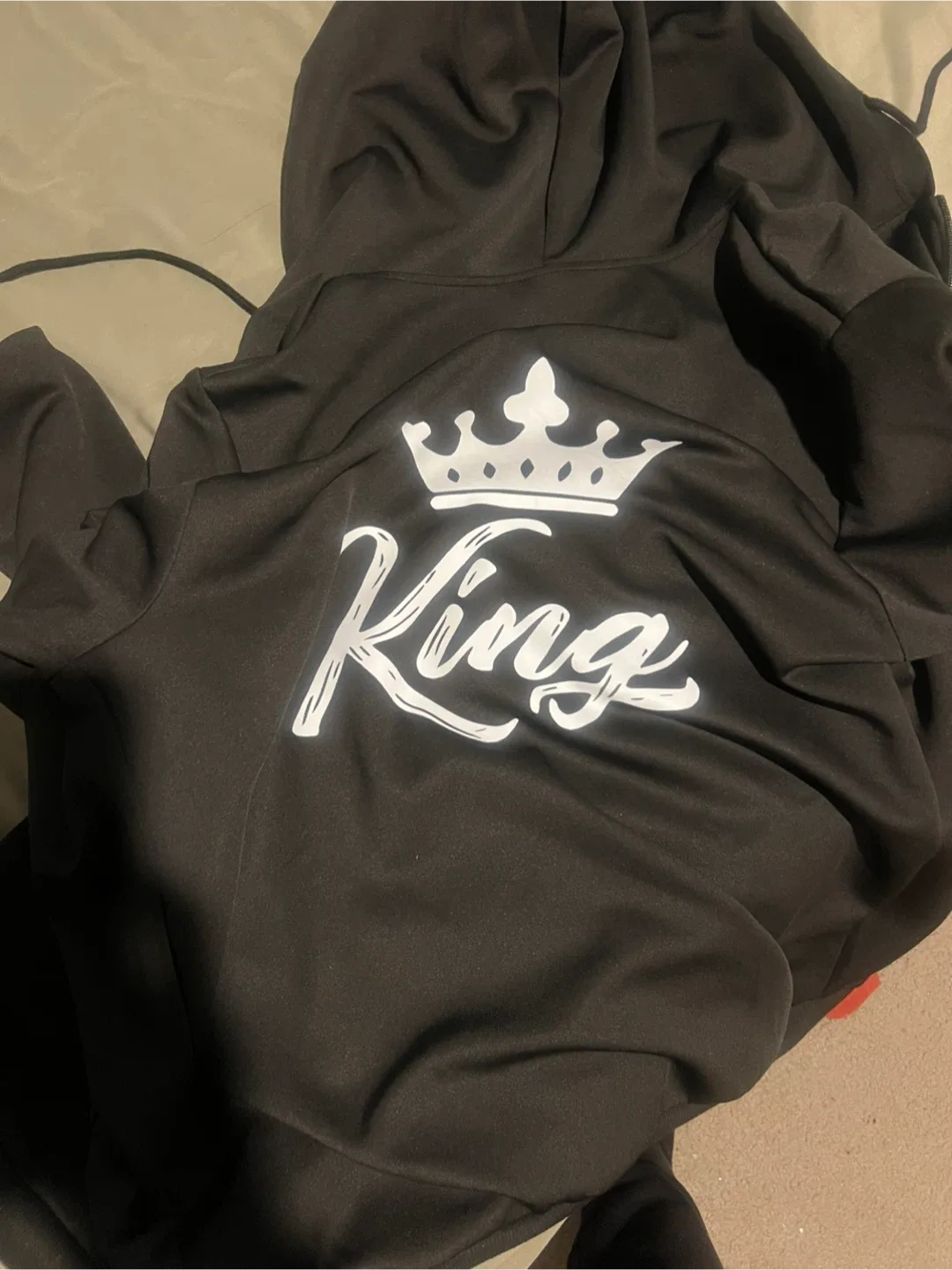 King Black Hoodie