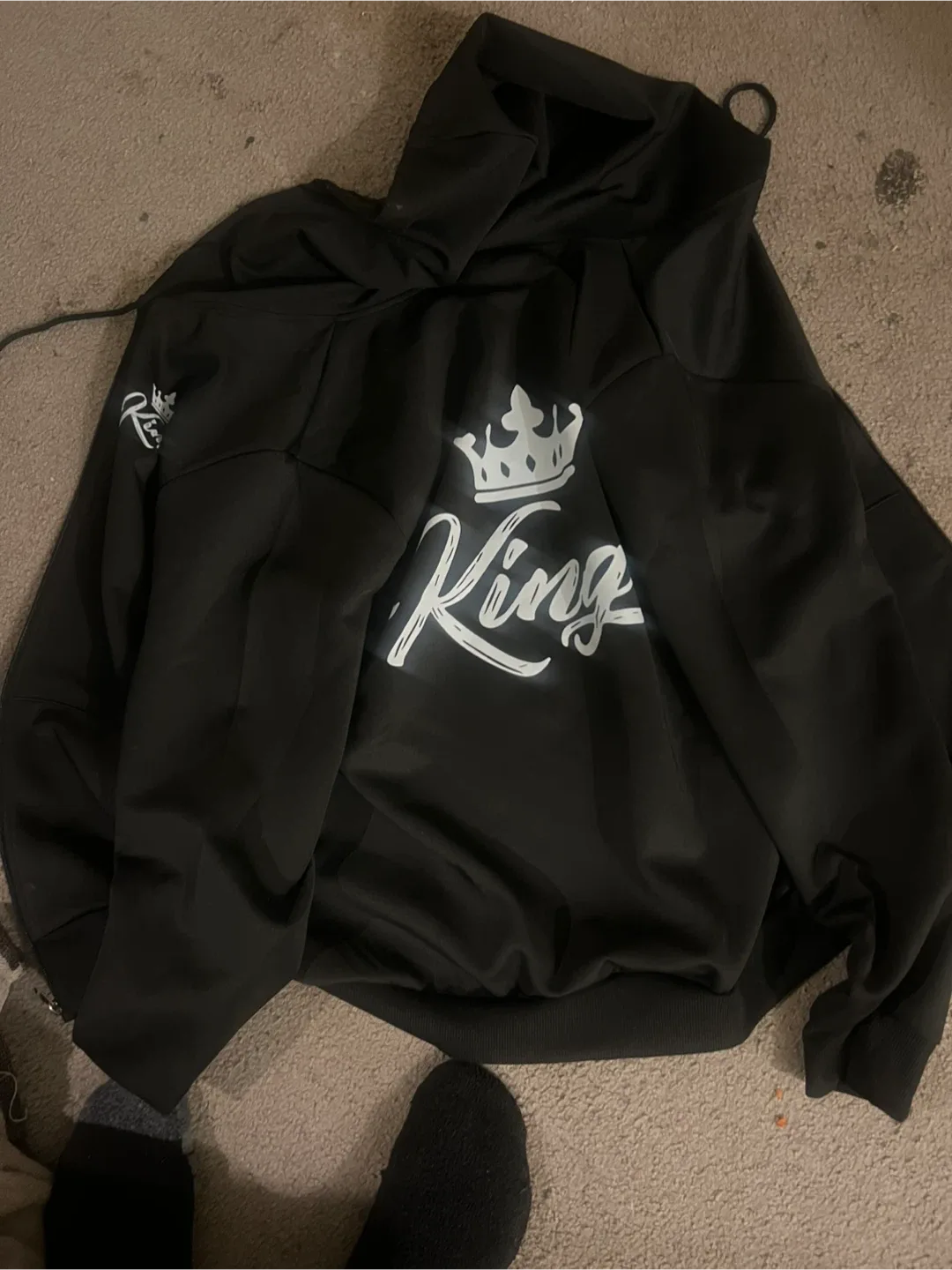 King Black Hoodie image indicator(2)