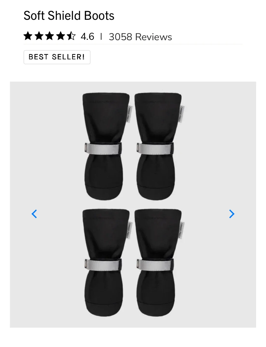 Canada Pooch Boots Size 1 （Brand New）