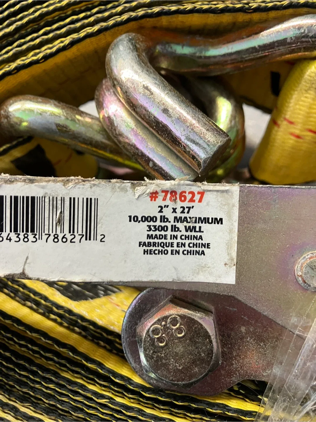 Ratchet Straps 2" x 27" 10,000 lb. Maximum image indicator(2)