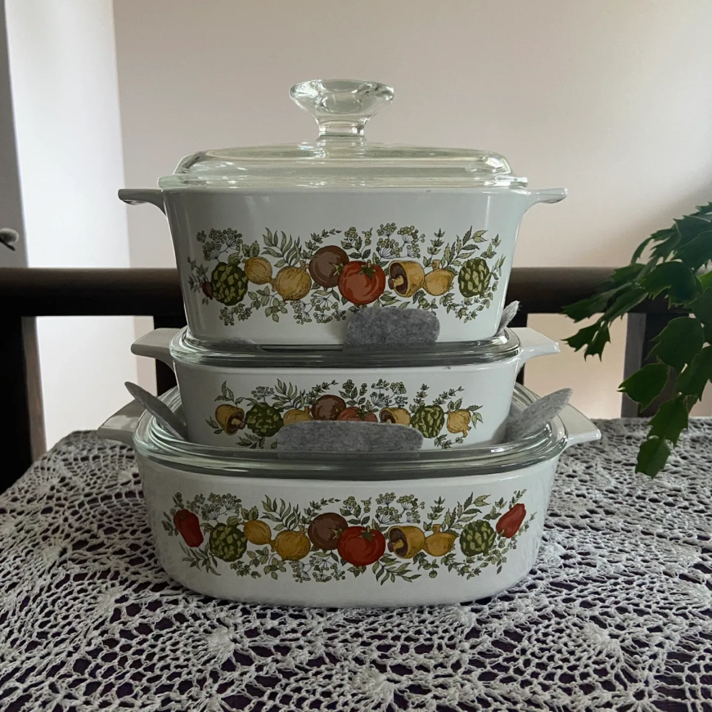 Vintage Corning Ware Casserole Set #cleanout