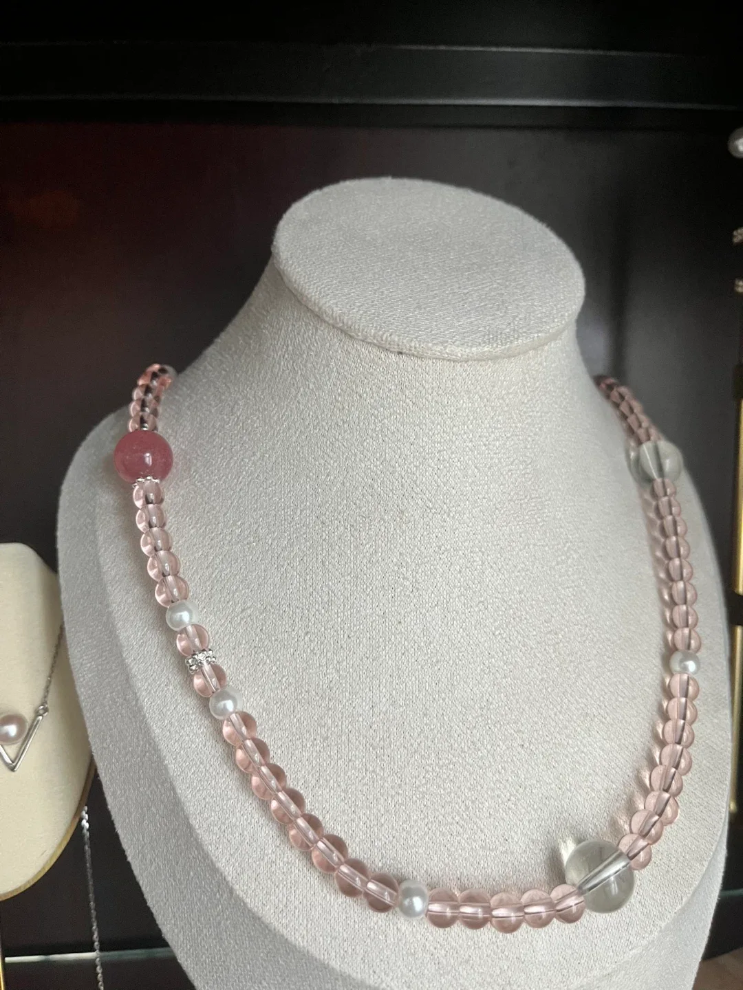 Pink Beaded Necklace