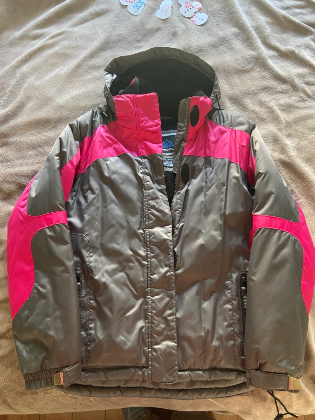 Snozu Gray & Pink Winter Jacket