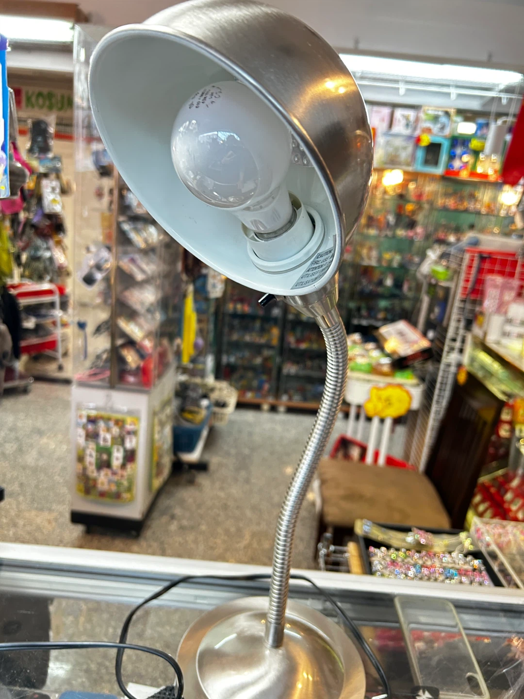 Silver Desk Lamp