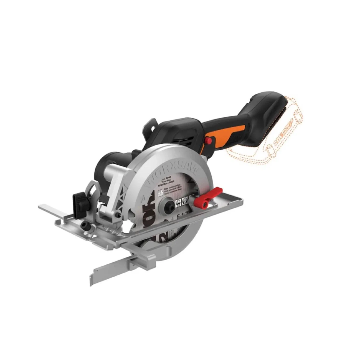 Worxsaw 4.5" Cordless Compact Circular Saw