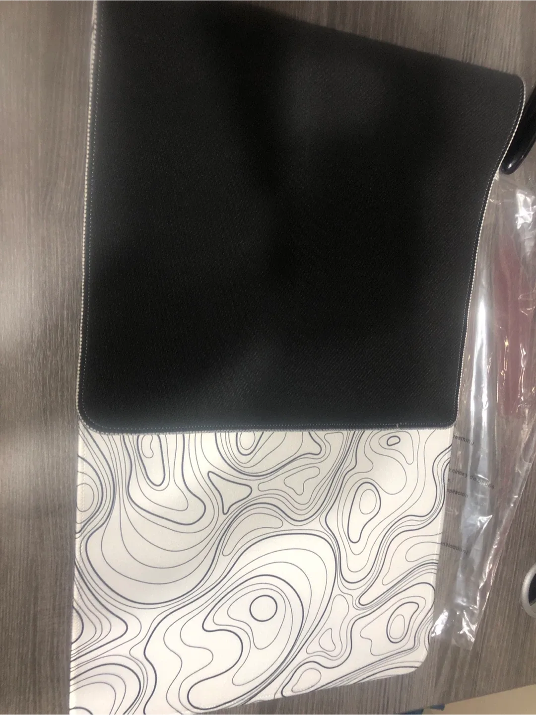 White Topographic Mousepad (31x12 inches) image indicator(4)