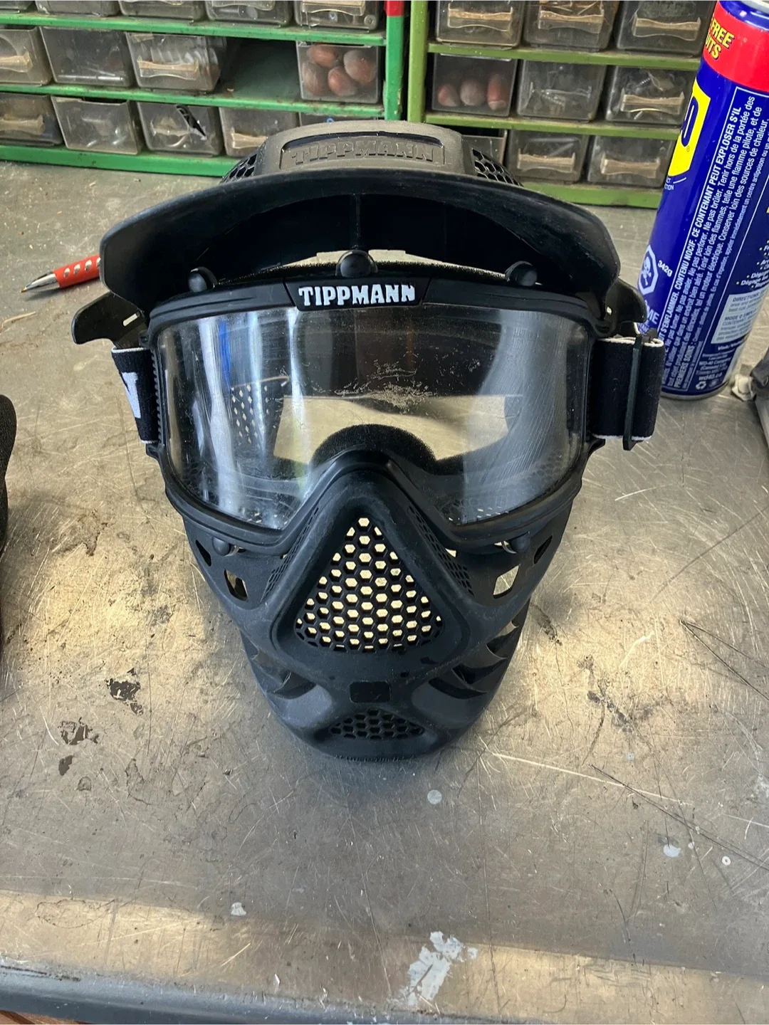 Tippmann 98 Custom Paintball Gun & Mask image indicator(2)
