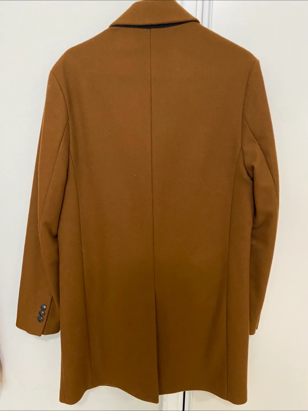 Zara Brown Wool Blend Coat - Size S image indicator(3)