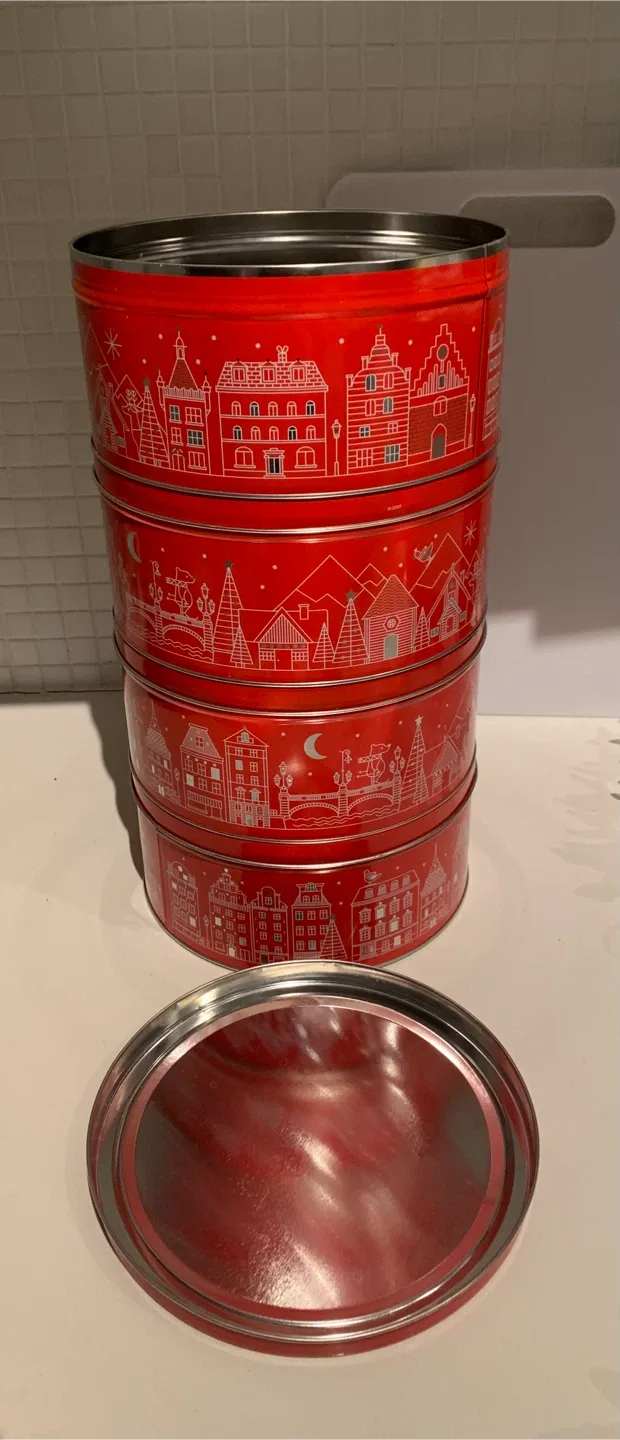 4 IKEA Vinter 2021 Red Tins