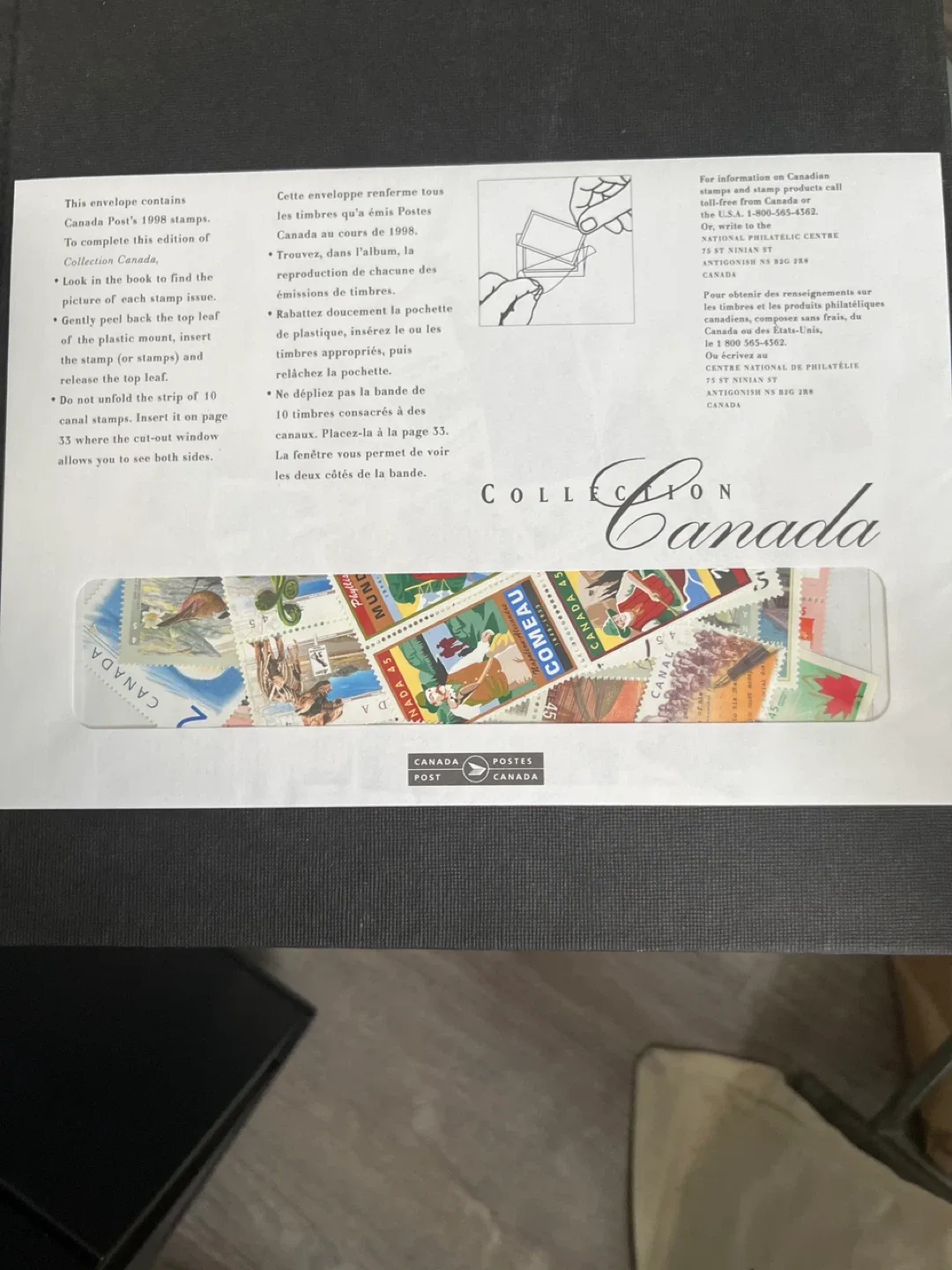 Collection Canada 1998 Stamp Book image indicator(5)