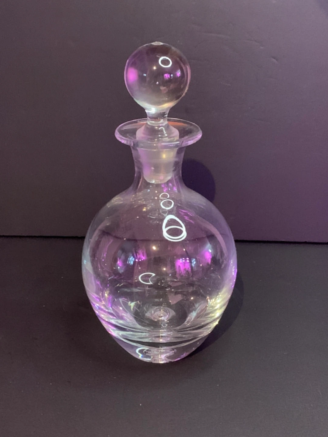 Krosno Poland Decanter (signature bubble in base) - photo 4