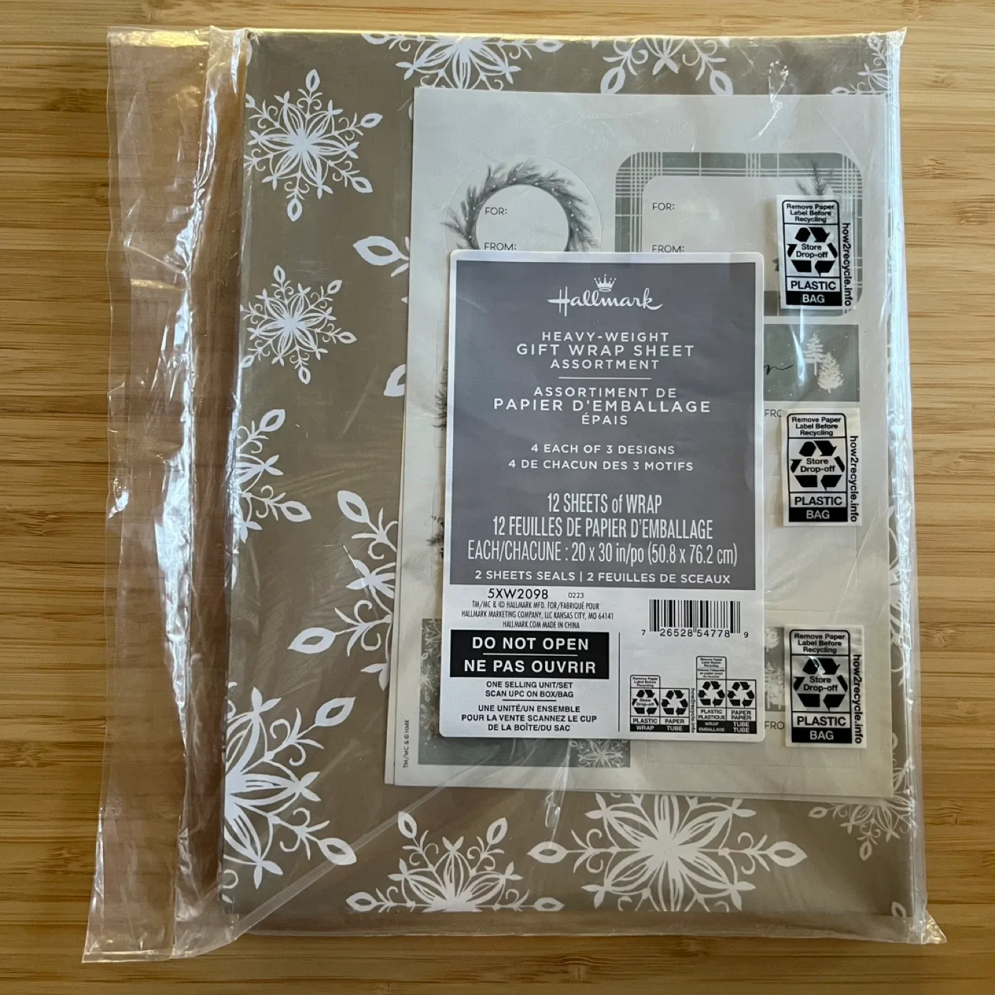 Hallmark Heavy Weight Gift Wrap Sheet Assortment #Cleanout