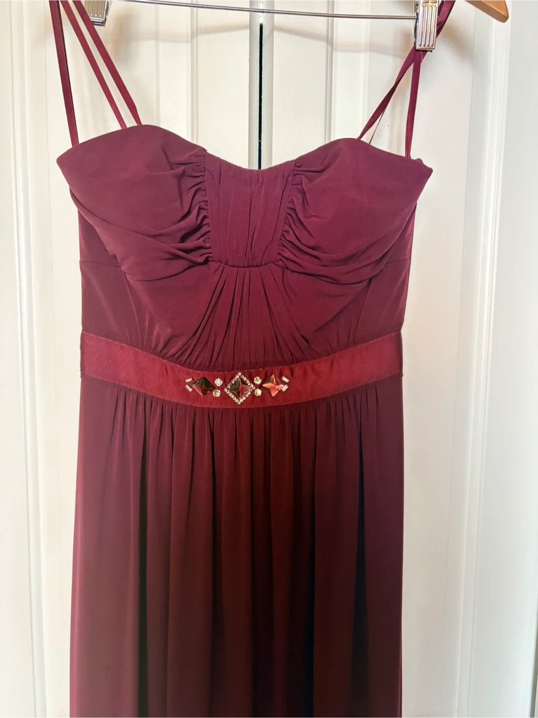 Max and Cleo Deep Plum Gown #clearout image indicator(2)