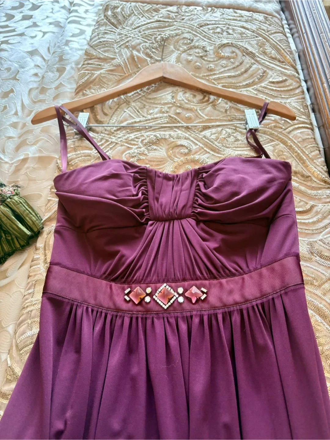 Max and Cleo Deep Plum Gown #clearout image indicator(4)