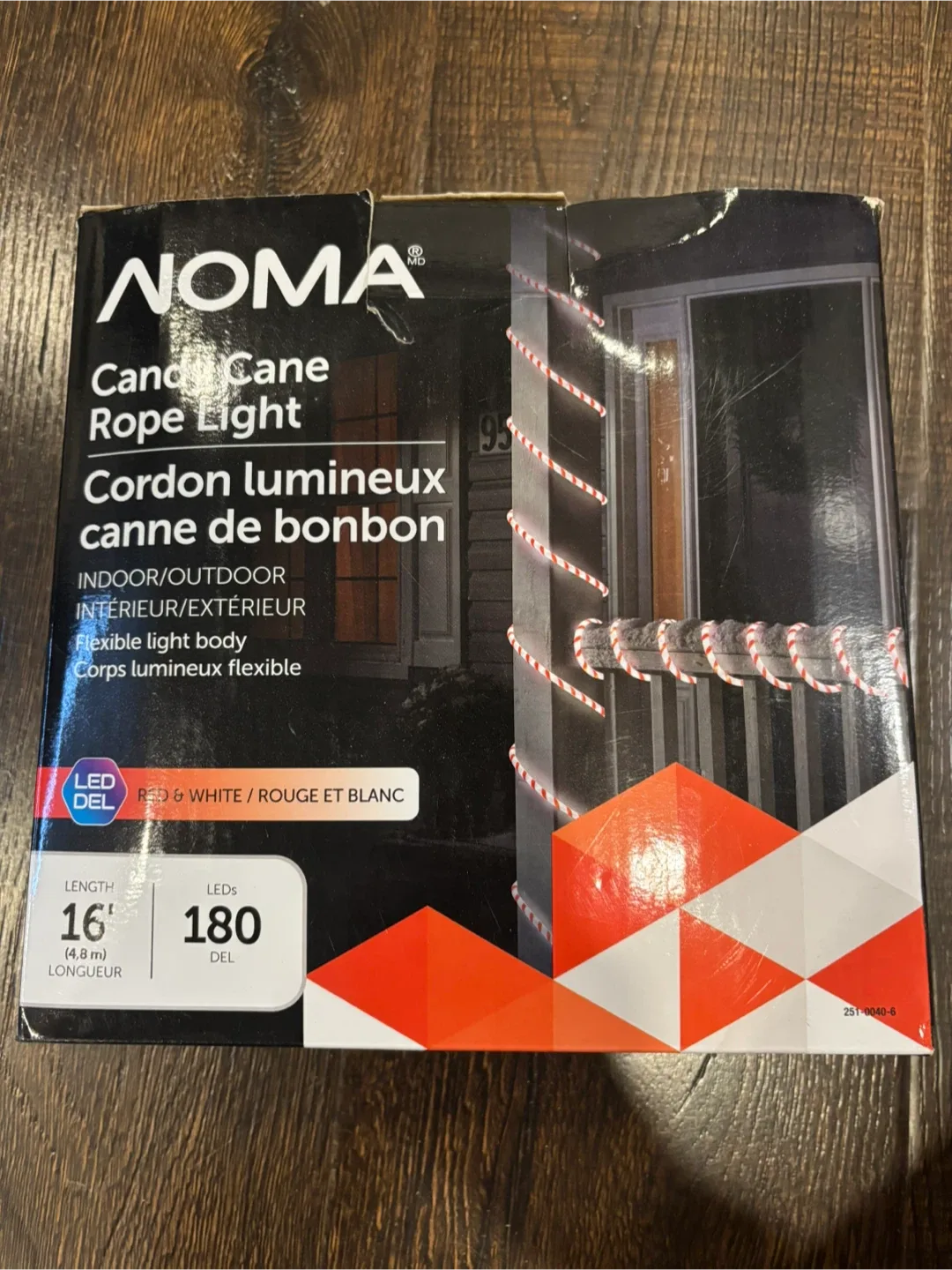 NOMA Candy Cane Rope Light (16 ft)