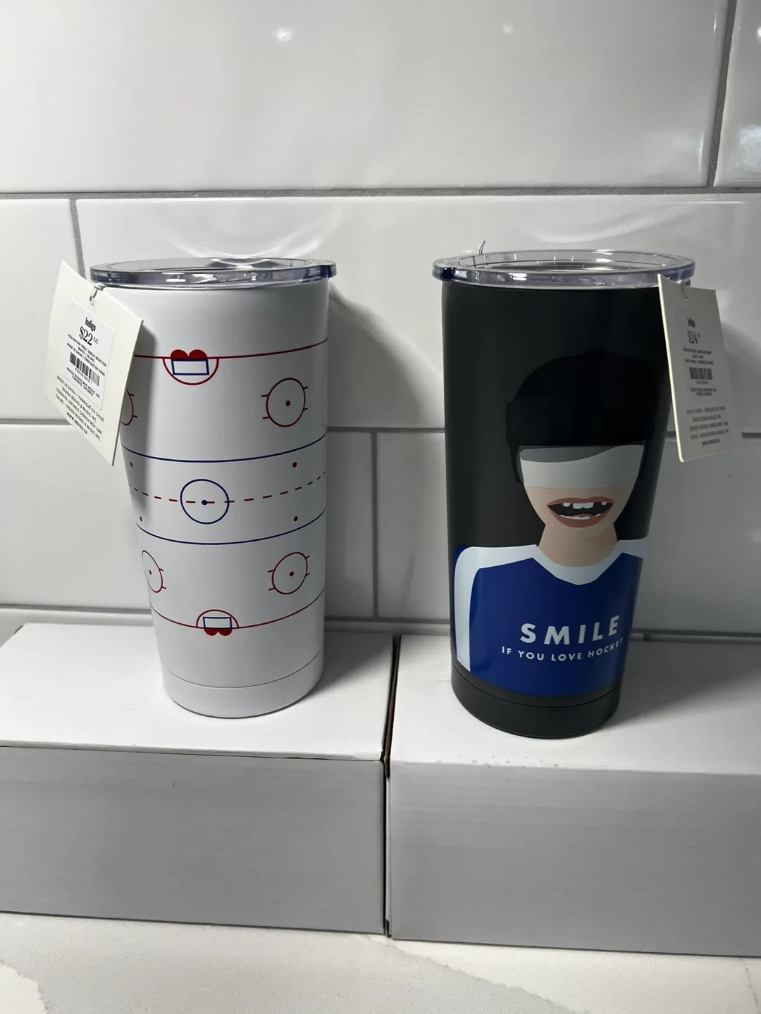 New Indigo Hockey Tumbler