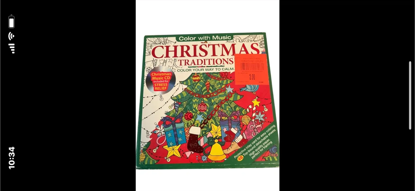 Christmas Traditions Colouring Book with Music CD