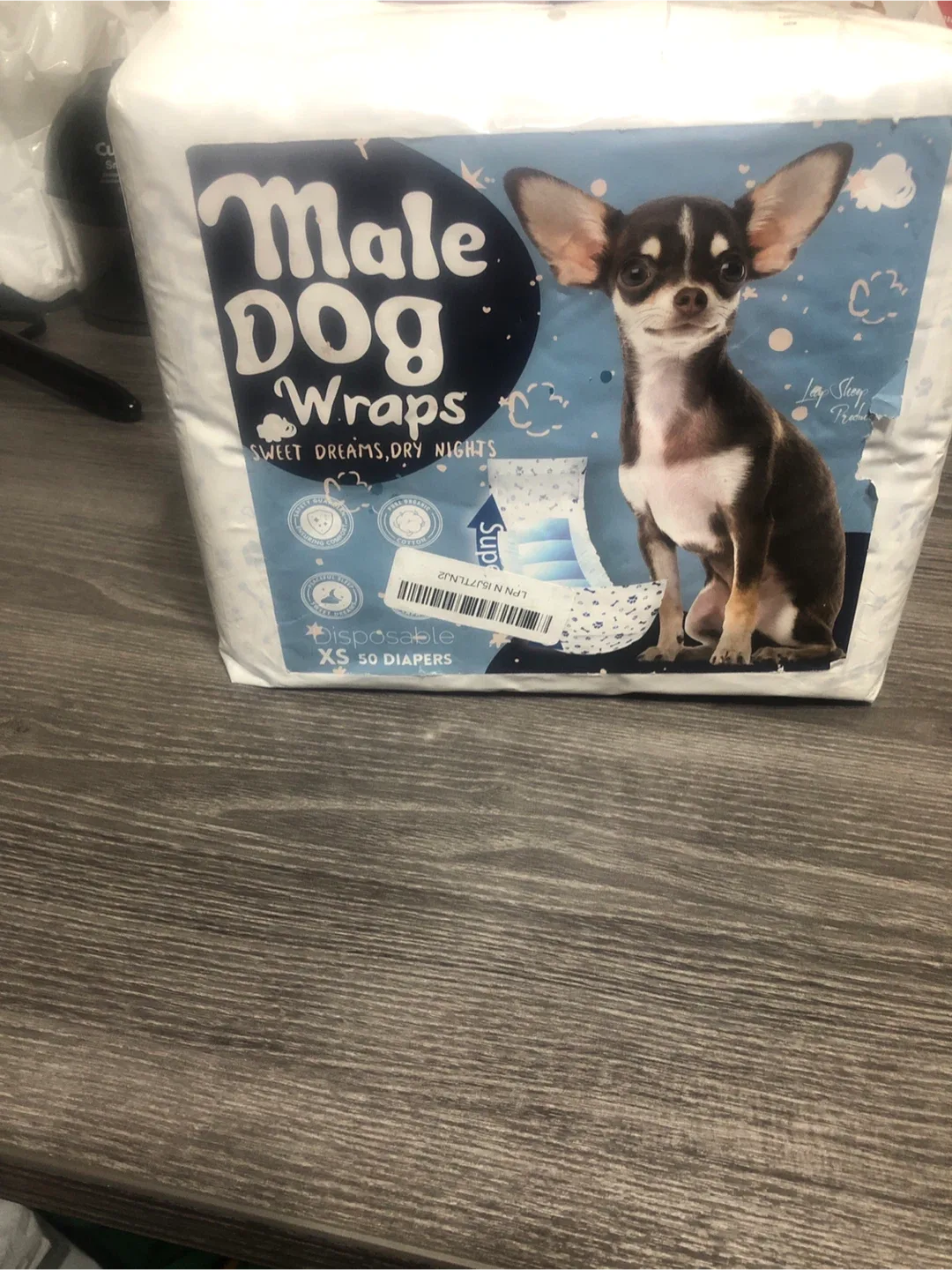 Male Dog Wraps - XS - 50 Diapers