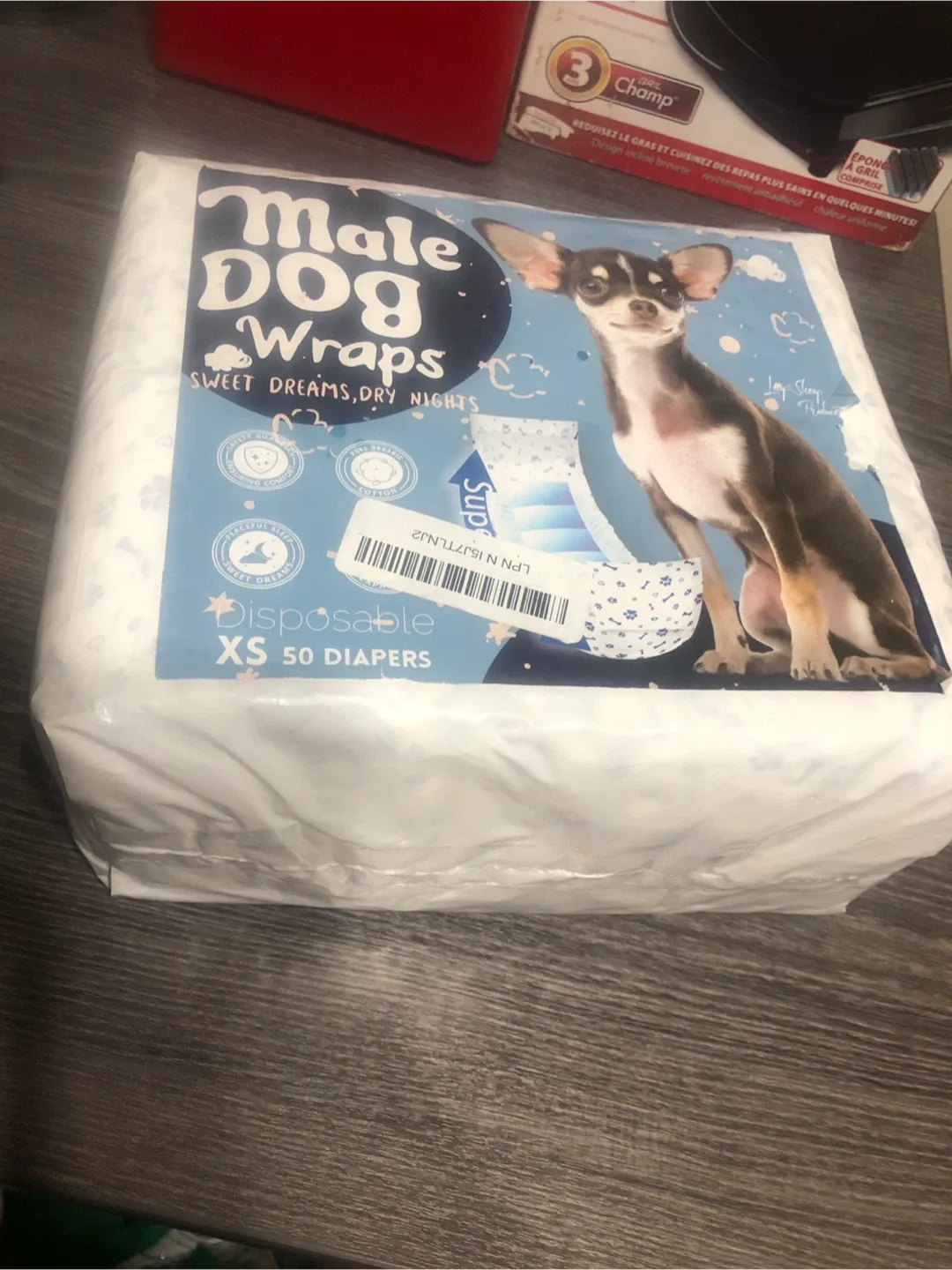 Male Dog Wraps - XS - 50 Diapers image indicator(2)