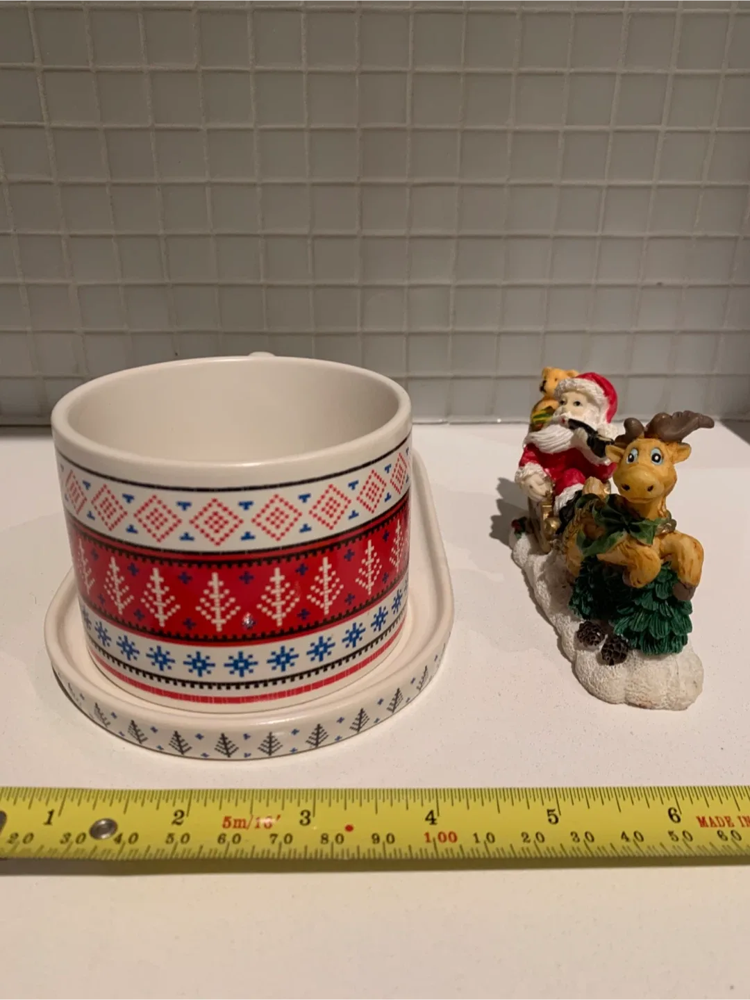 🎄”Indigo” Christmas Mug and Tray Set #Cleanout image indicator(6)