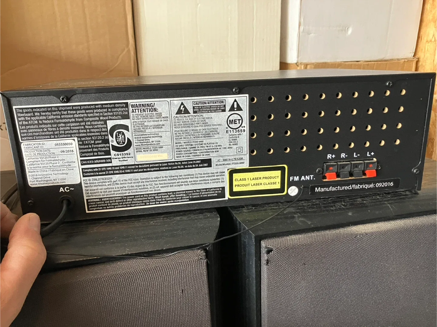 Innovative Technology Stereo System & Speakers