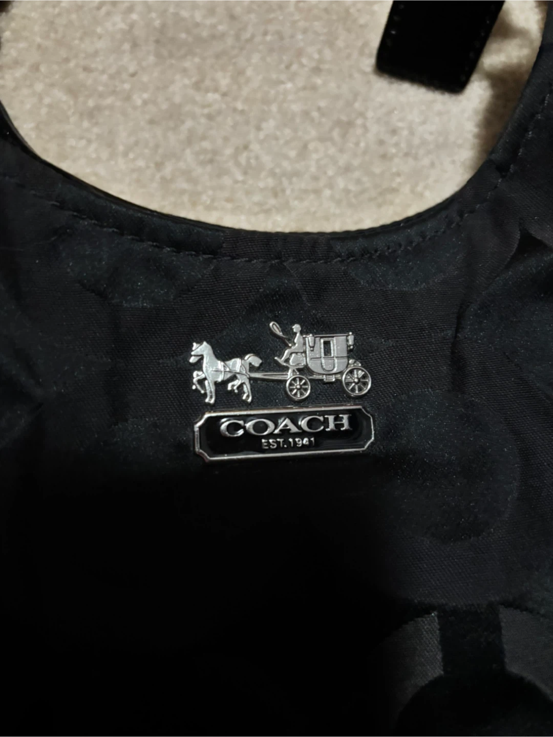 Coach Black Hobo Bag - photo 3