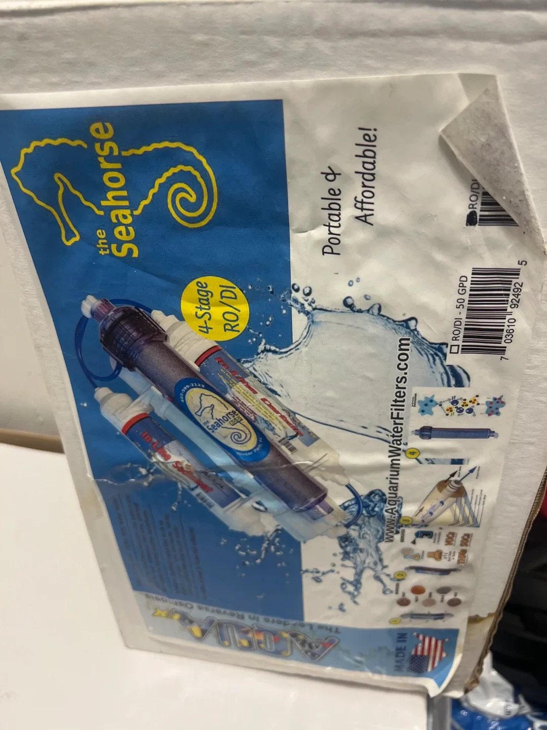 Seahorse 4-Stage RO/DI Aquarium Water Filter