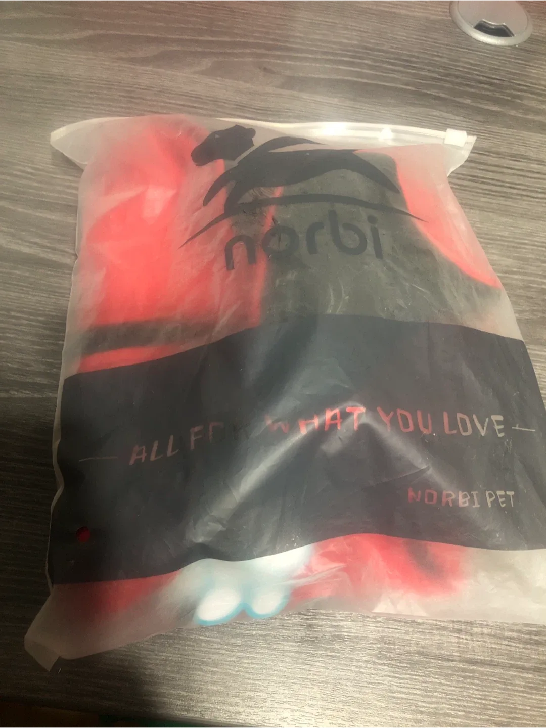 NEW-Norbi Pet Red & Black Dog Puffer Vest - Small image indicator(4)