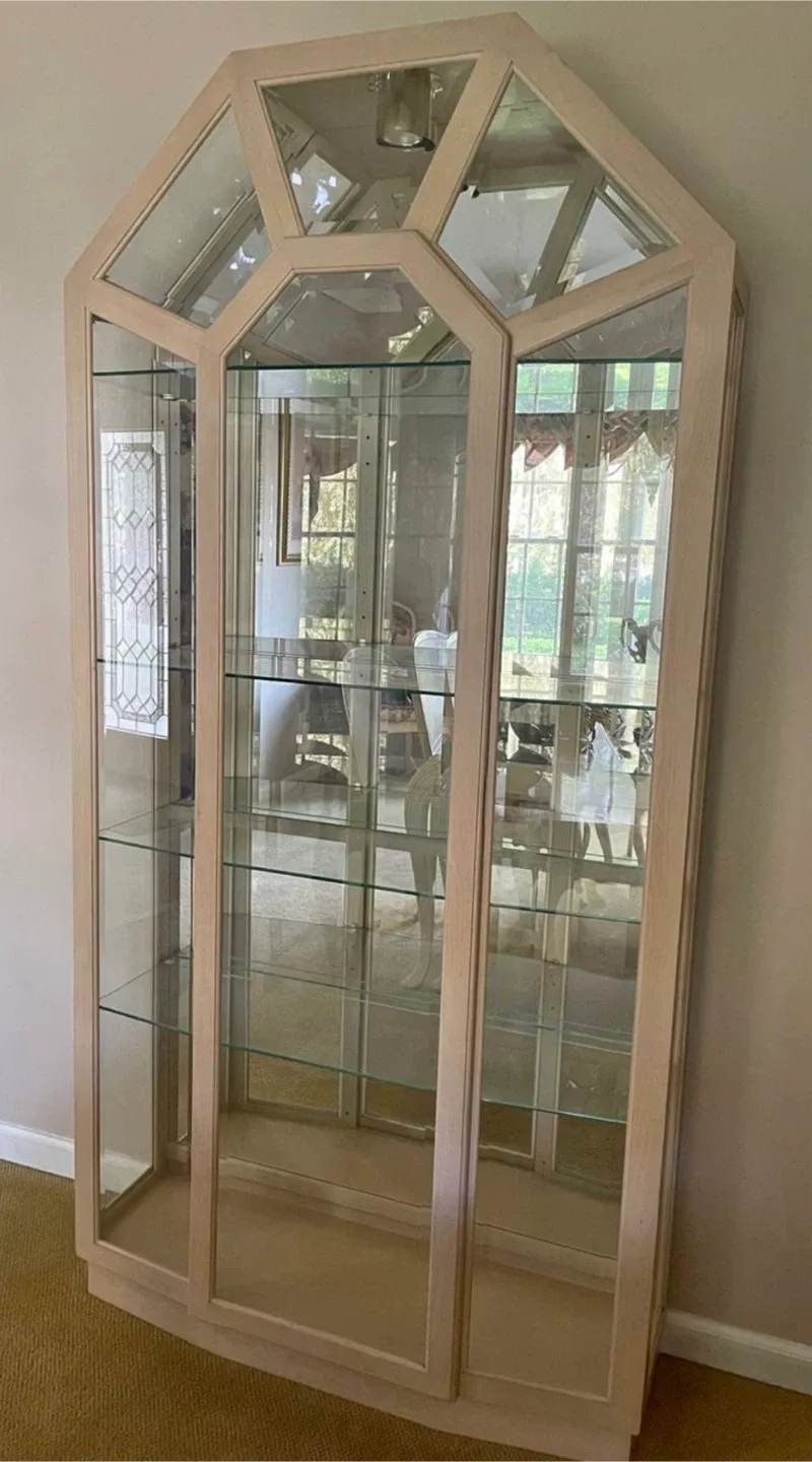 Display Cabinet with Glass Shelves