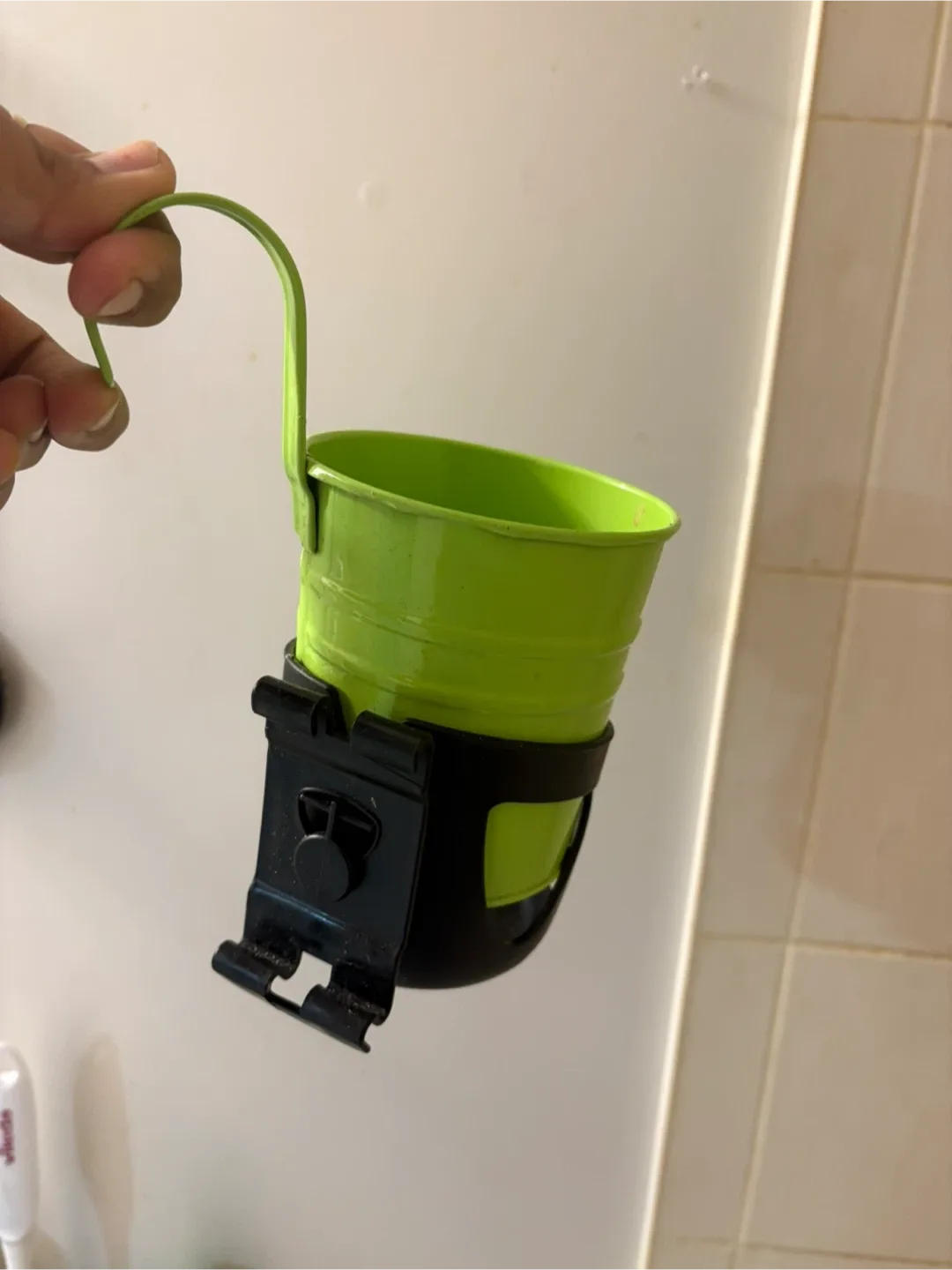 Green & Black Hanging Planter Bucket