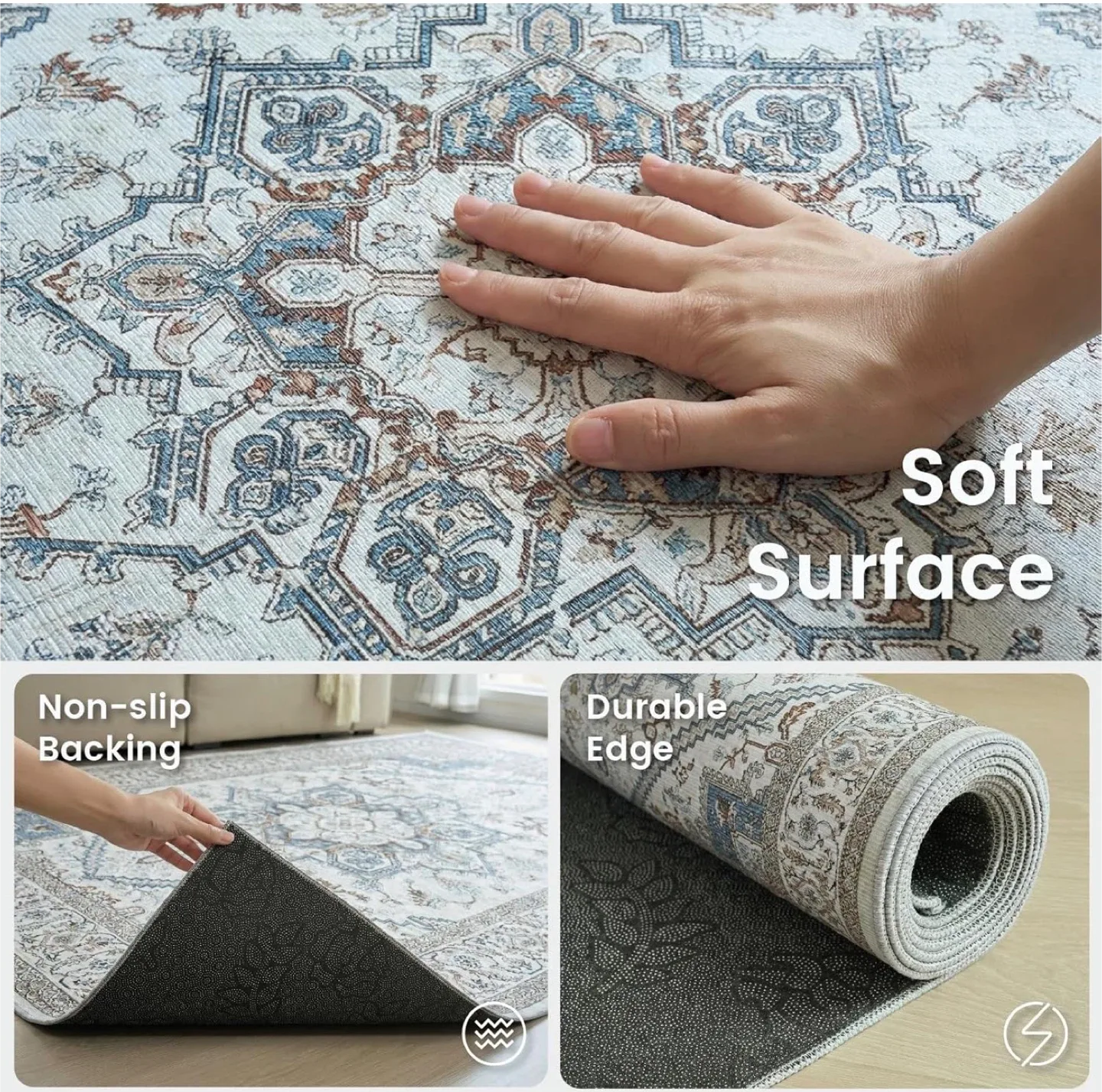 Area Rug - Soft Surface, Non-Slip, Durable image indicator(5)