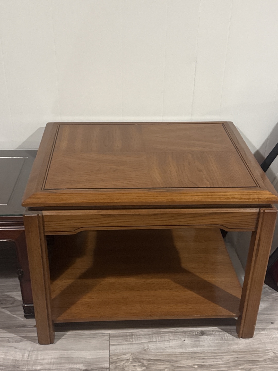 Coffee Table with 2 matching wood end tables