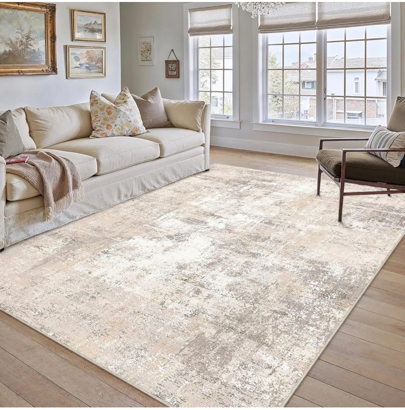 Beige Area Rug - Light Reference